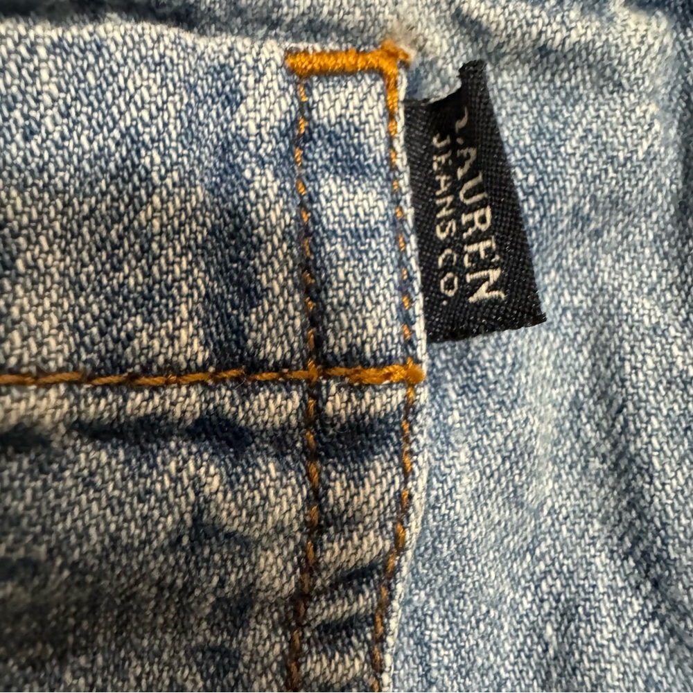 Lauren Jeans Co Ralph Lauren Denim Corset Tank Top Sz 6 - Picture 5 of 8